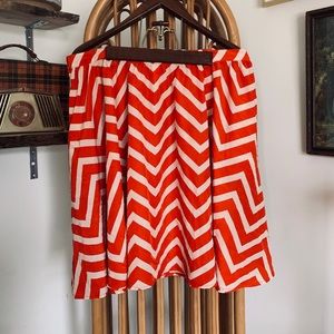 Chevron Print Skirt